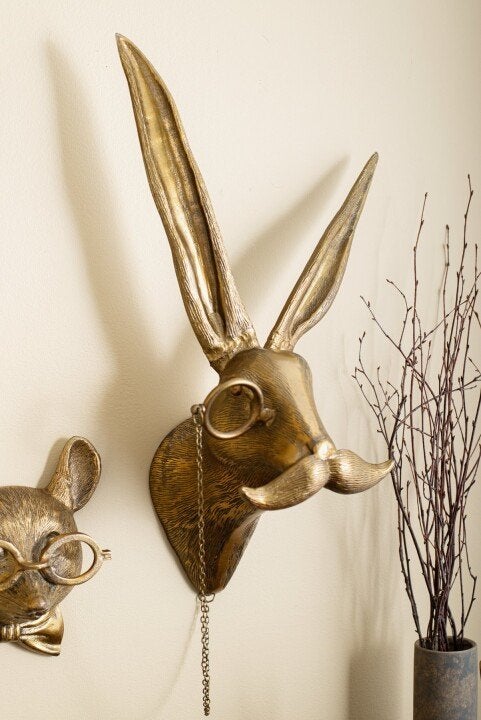 Playful Animal Head Wall Decoration - WallCritters-Hare-State of Style