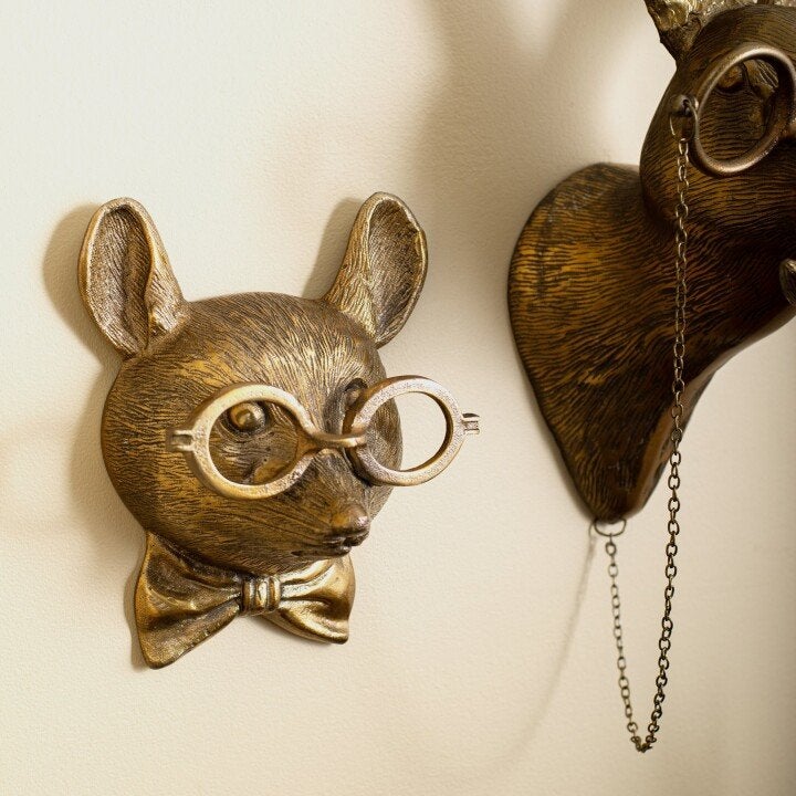 Playful Animal Head Wall Decoration - WallCritters-Mouse-State of Style