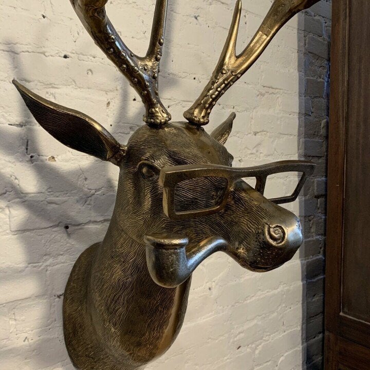 Playful Animal Head Wall Decoration - WallCritters-Stag-State of Style