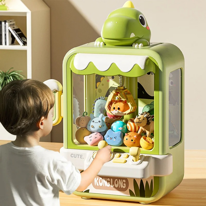 Playful Arcade Claw Machine for Children - GripAdventure-Green Dino-S-State of Style