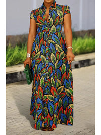 Plus Size Beach Shirt Maxi Dress – Stylish & Comfortable-Blue-2XL-State of Style