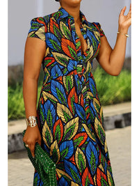 Plus Size Beach Shirt Maxi Dress – Stylish & Comfortable-Red-2XL-State of Style