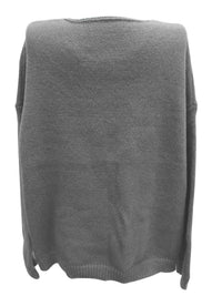 Plus Size Casual V-Neck Sweater for Curvy Women-Dark Khaki-S-State of Style