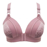 Plus Size Front Button Push-Up Bra – Comfortable & Supportive-Bean Paste-12B-State of Style