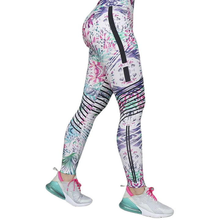 Plus Size Gradient Stripe Yoga Pants – Lightweight & Summer-Ready-Green A-2XL-State of Style