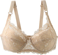 Plus Size Lace Push-Up Bra – Sensual & Supportive-Beige-10C-State of Style