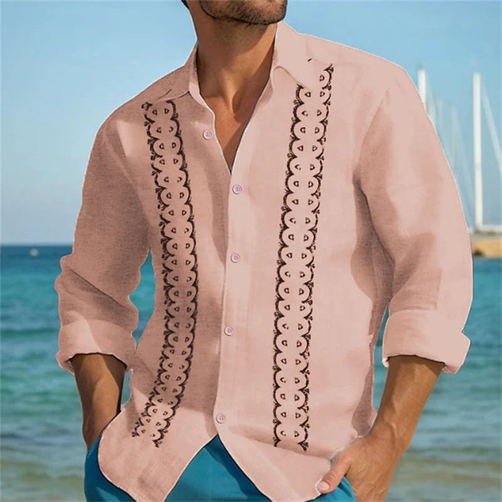 Plus-Size Resort-Ready Button-Up – Stylish & Lightweight for Spring or Summer-Pink-XXL-State of Style