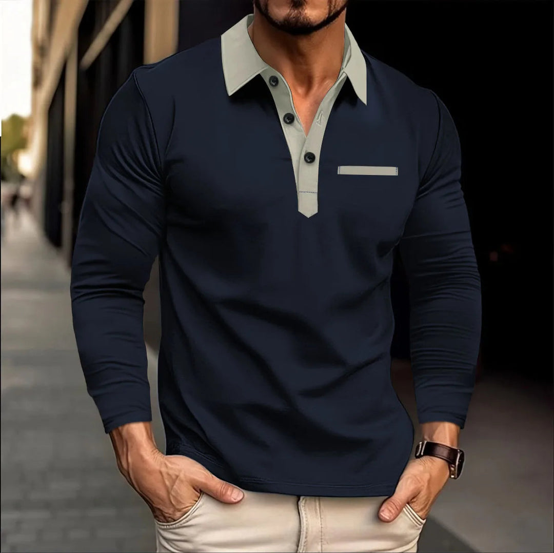 Plus-Size Summer Breeze Polo-Dark Blue-2XL-State of Style