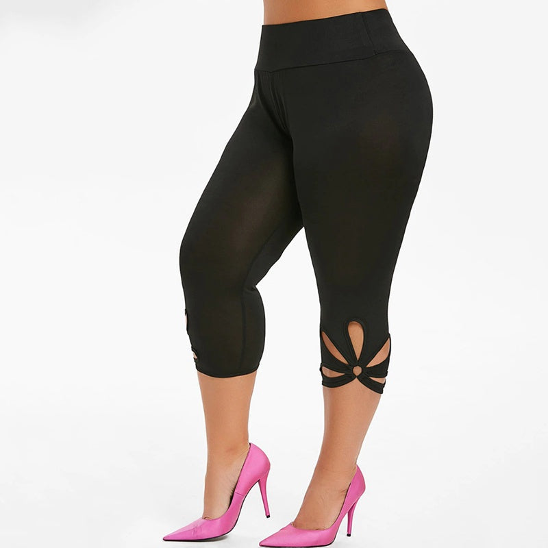 Plus-Size Summer Essential Leggings – Comfortable & Seamless Fit-Purple-2XL-State of Style