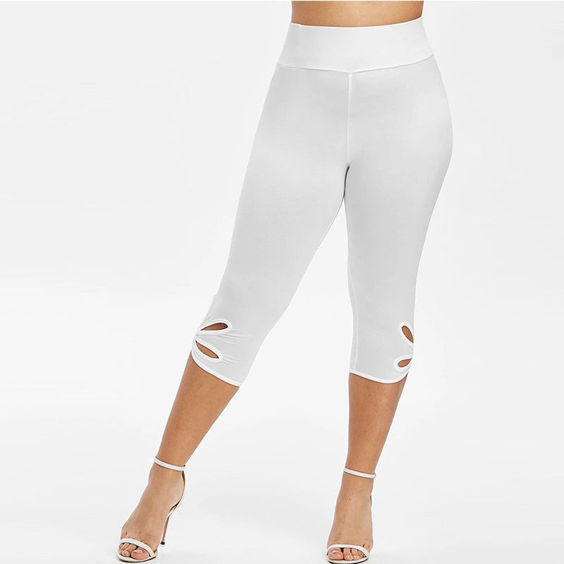 Plus-Size Summer Essential Leggings – Comfortable & Seamless Fit-Purple-2XL-State of Style