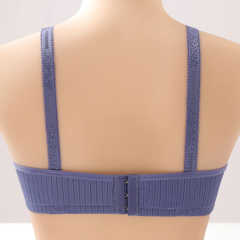 Plus Size Wireless Push-Up Bra – Comfortable & Flattering Fit-Blue-12B-State of Style