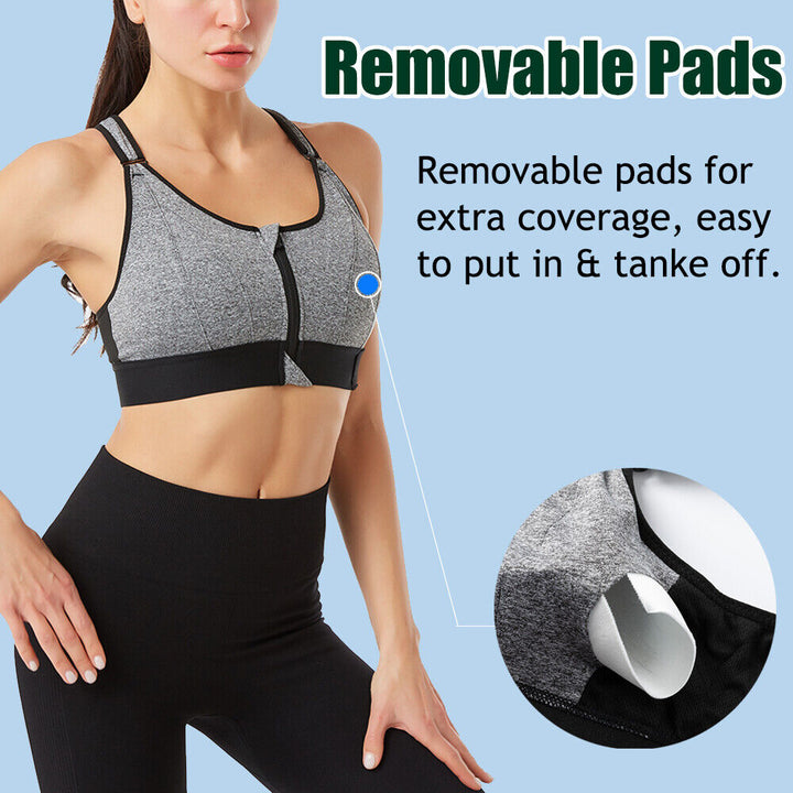 Plus Size Yoga Vest with Front Zip Closure-Purple-S-State of Style