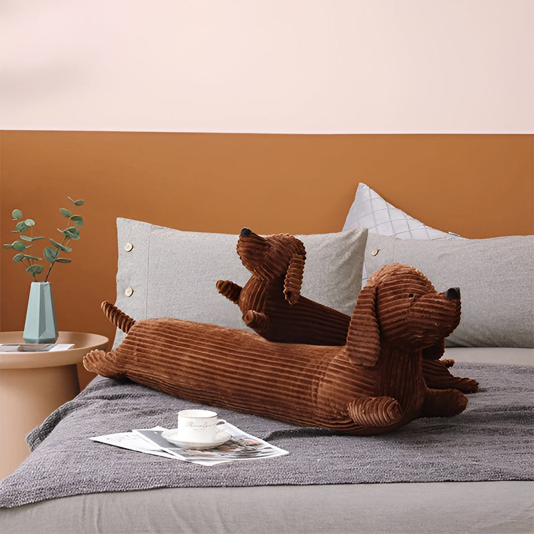 Plush Ergonomic Dachshund Cushion – DaxiRest-L (110cm)-State of Style