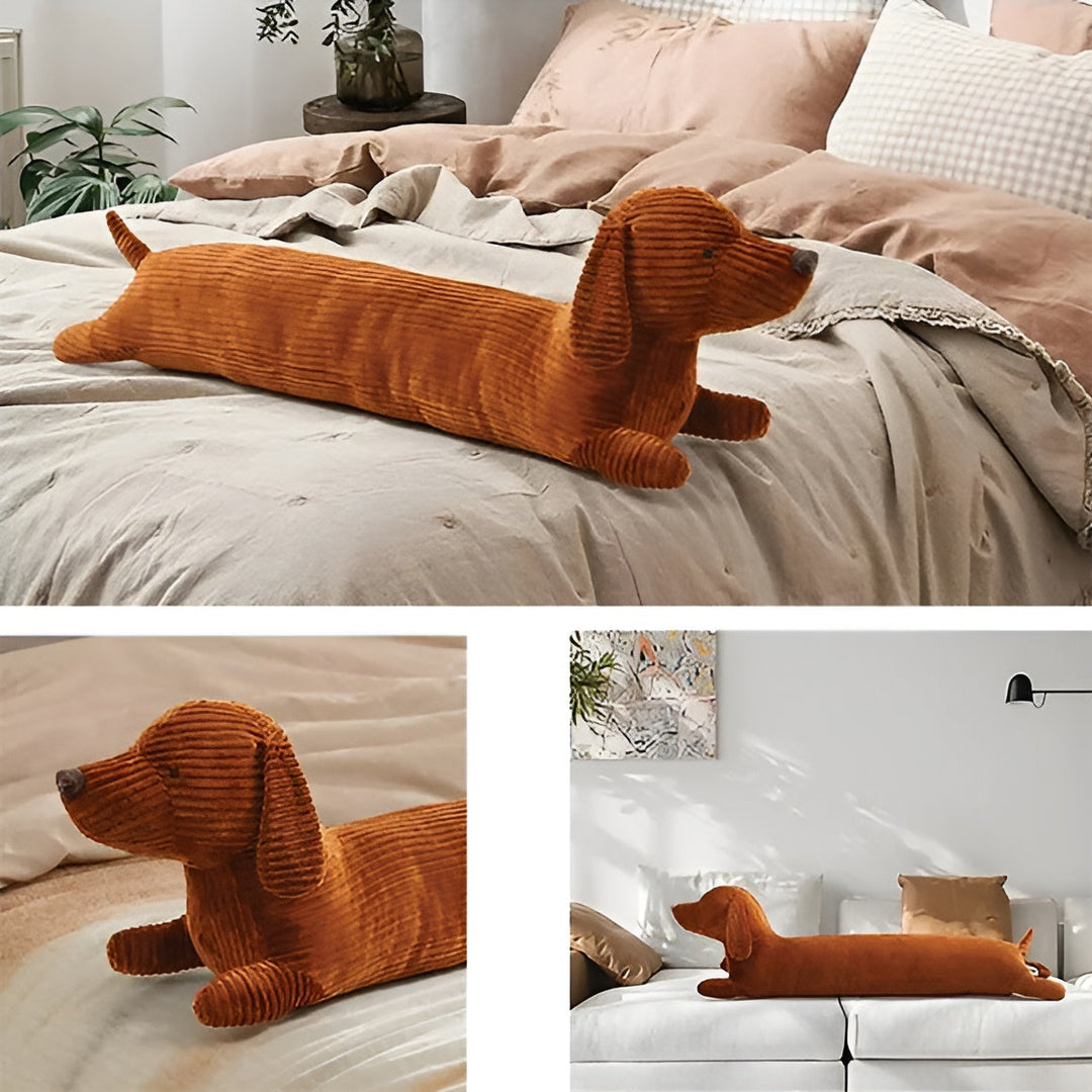 Plush Ergonomic Dachshund Cushion – DaxiRest-S (55cm)-State of Style