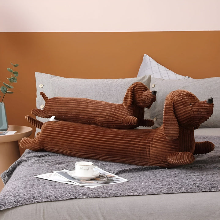Plush Ergonomic Dachshund Cushion – DaxiRest-S (55cm)-State of Style