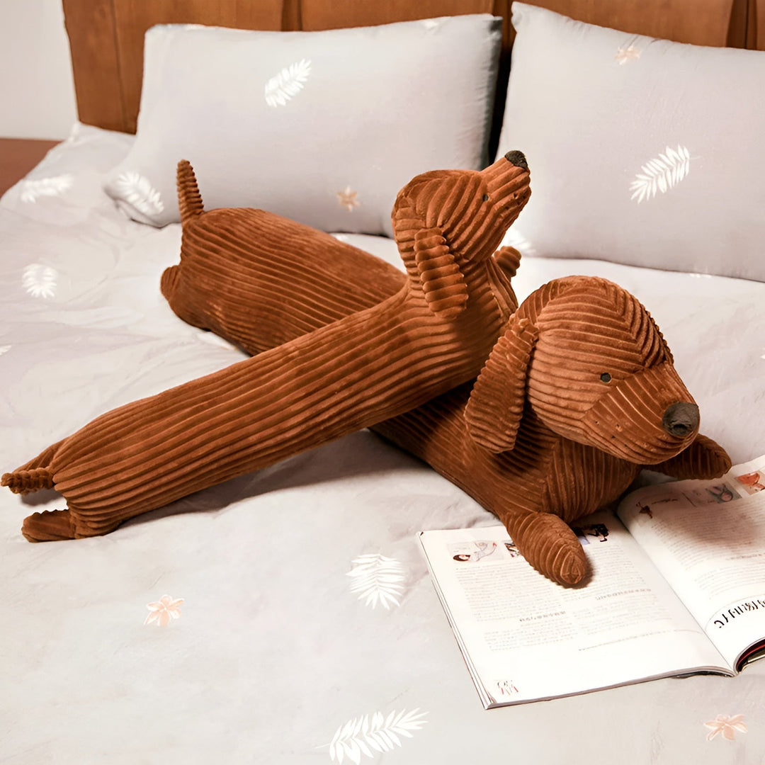 Plush Ergonomic Dachshund Cushion – DaxiRest-S (55cm)-State of Style