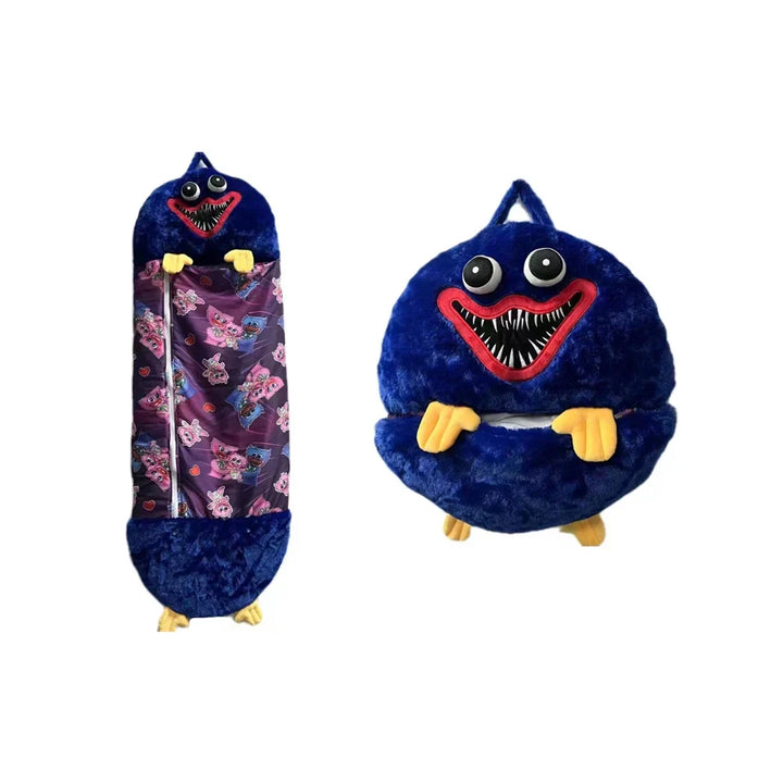Plush Playmate and Sleeping Bag in one - SnoozeBuddy-Brown Tiger-Small (135×50cm)-State of Style