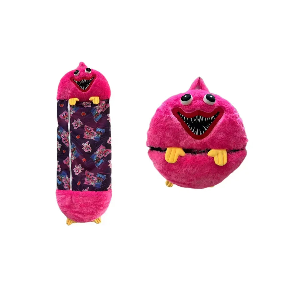Plush Playmate and Sleeping Bag in one - SnoozeBuddy-Brown Tiger-Small (135×50cm)-State of Style