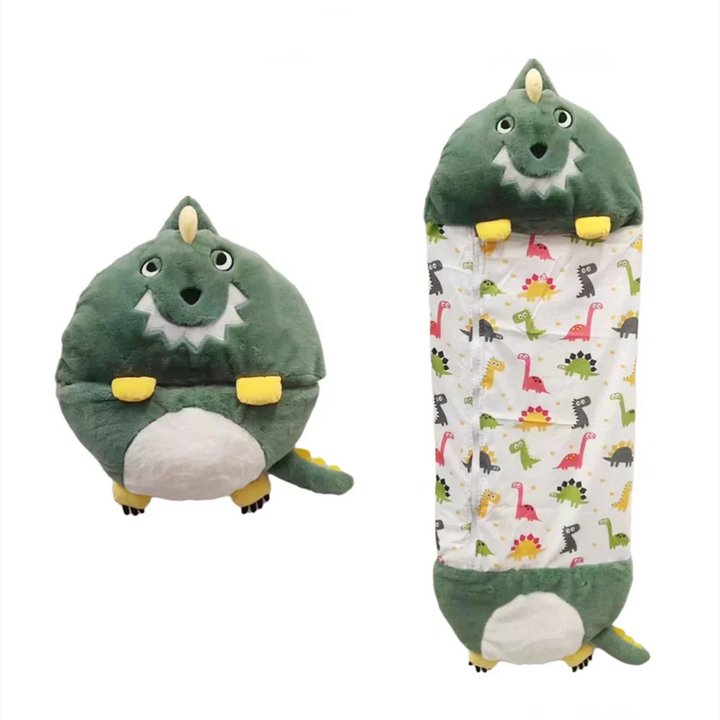 Plush Playmate and Sleeping Bag in one - SnoozeBuddy-Brown Tiger-Small (135×50cm)-State of Style