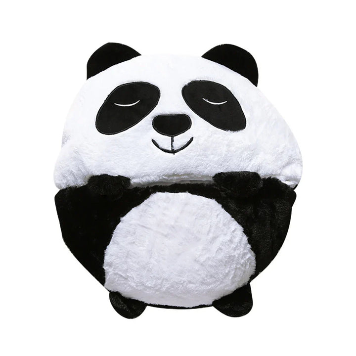 Plush Playmate and Sleeping Bag in One - SnoozeBuddy-Panda-Small（135×50cm）-State of Style