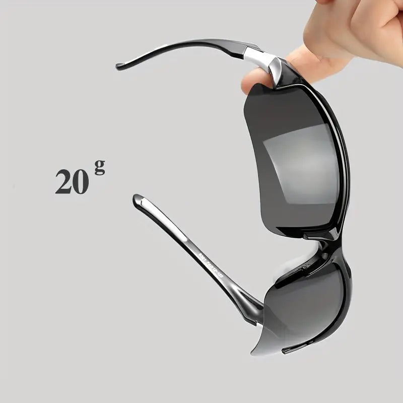 Polarised Sports Sunglasses - AdventureVision-Black-White-State of Style