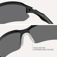 Polarised Sports Sunglasses - AdventureVision-Black-White-State of Style