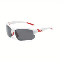 Polarised Sports Sunglasses - AdventureVision-White-Red-State of Style