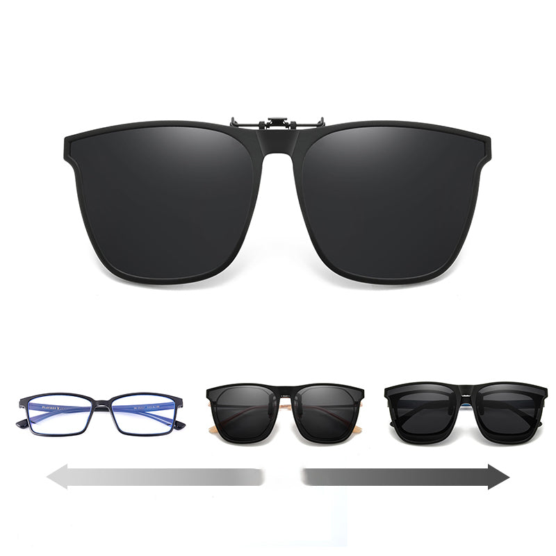 Polarising sunglasses clip for glasses wearers – buy 1, get 1 free – Felix-Blue-State of Style