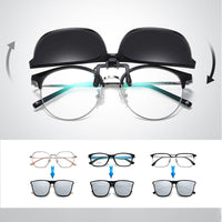 Polarising sunglasses clip for glasses wearers – buy 1, get 1 free – Felix-Blue-State of Style