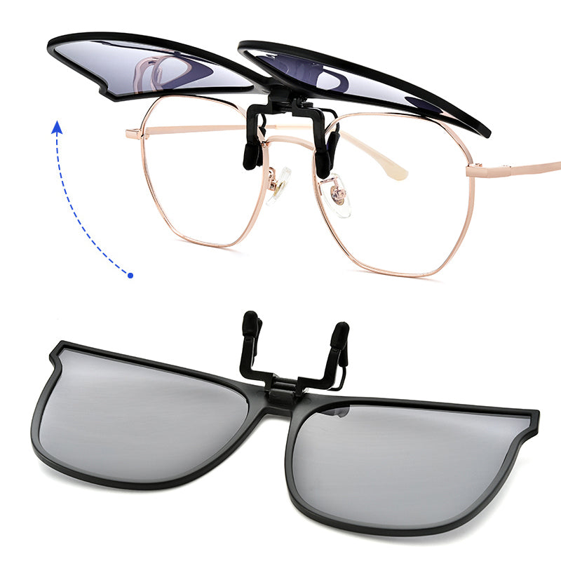 Polarising sunglasses clip for glasses wearers – buy 1, get 1 free – Felix-Blue-State of Style