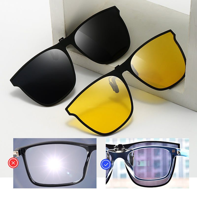 Polarising sunglasses clip for glasses wearers – buy 1, get 1 free – Felix-Blue-State of Style