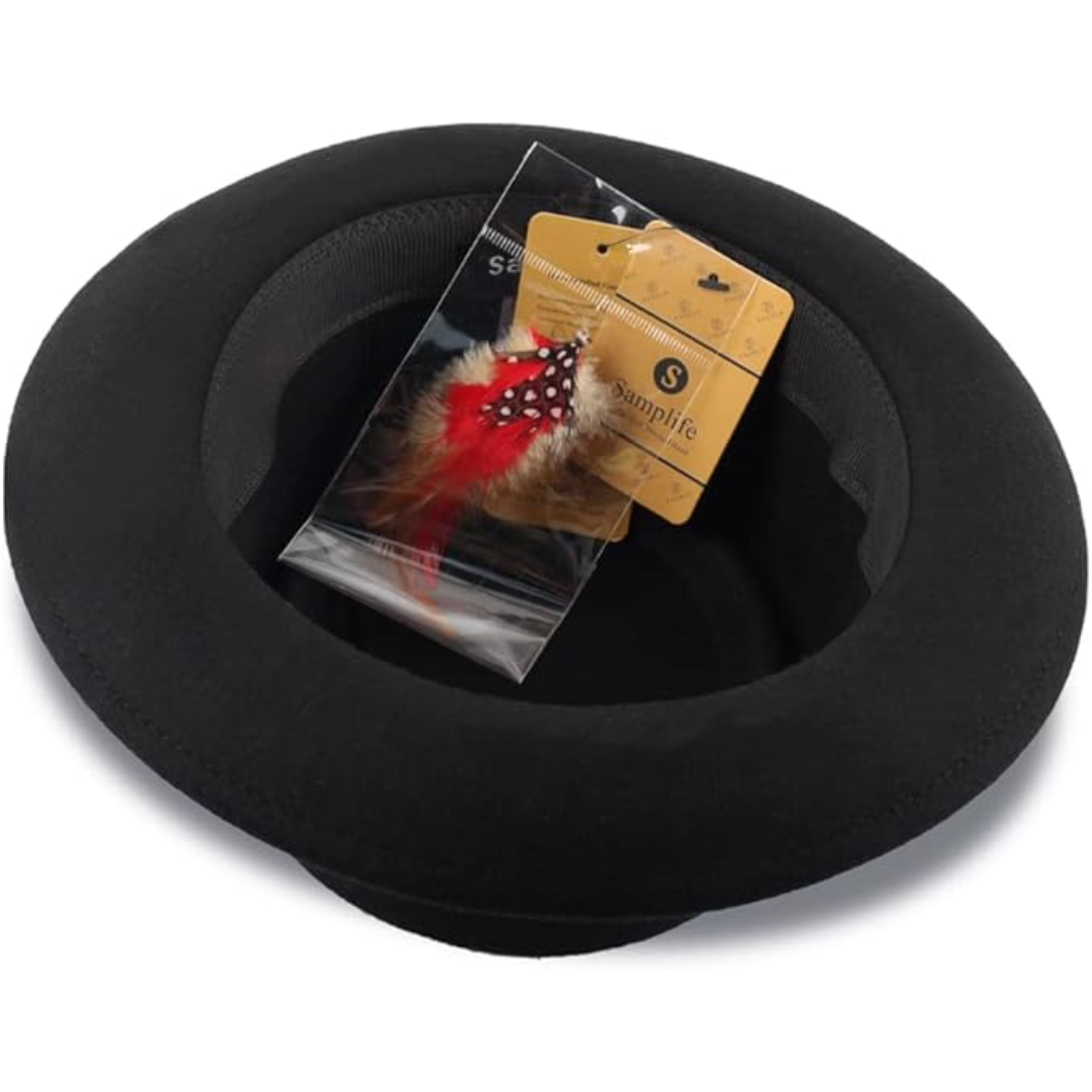 Pork Pie Wool Felt Fedora Hat - Evan-M-State of Style