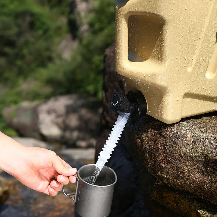 Portable 12L Water Container - AquaTrek-Khaki-State of Style