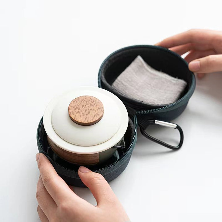 Portable and Stylish Tea Set - SipMate-Black-State of Style