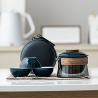 Portable and Stylish Tea Set - SipMate-Dark Blue-State of Style