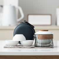 Portable and Stylish Tea Set - SipMate-White-State of Style