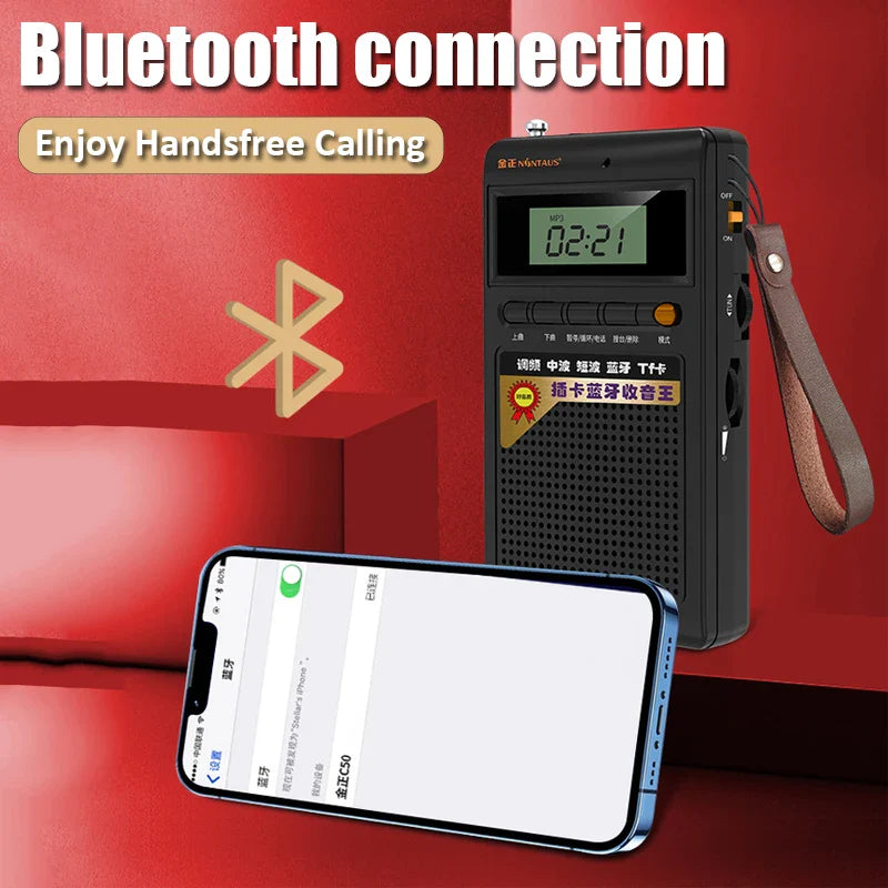 Portable Bluetooth Radio and MP3 Player - SoundPocket Mini-Grey-State of Style