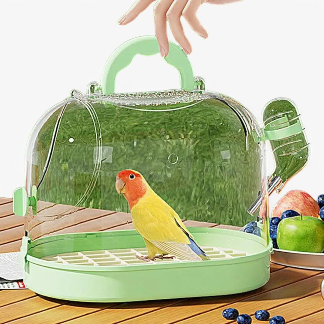 Portable Breathable Travel Cage for Small Pets – Elvi-Green-State of Style