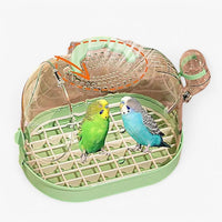Portable Breathable Travel Cage for Small Pets – Elvi-Green-State of Style