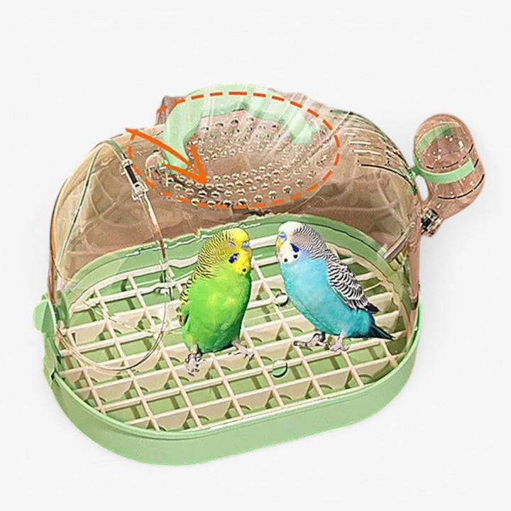 Portable Breathable Travel Cage for Small Pets – Elvi-Green-State of Style