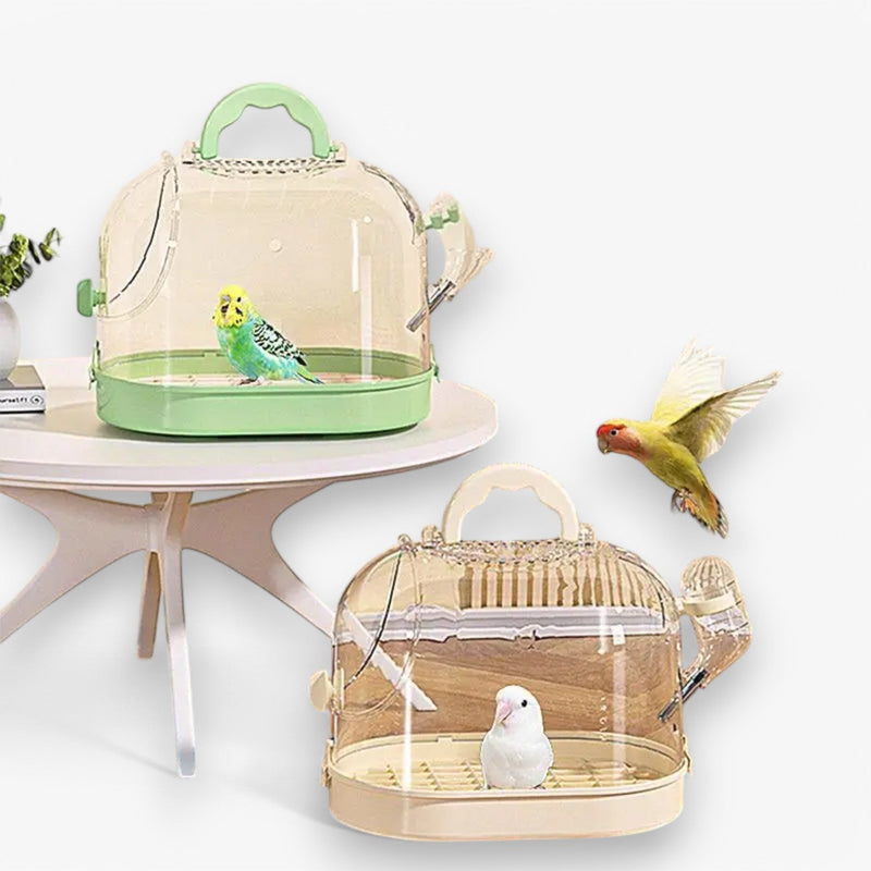 Portable Breathable Travel Cage for Small Pets – Elvi-Green-State of Style