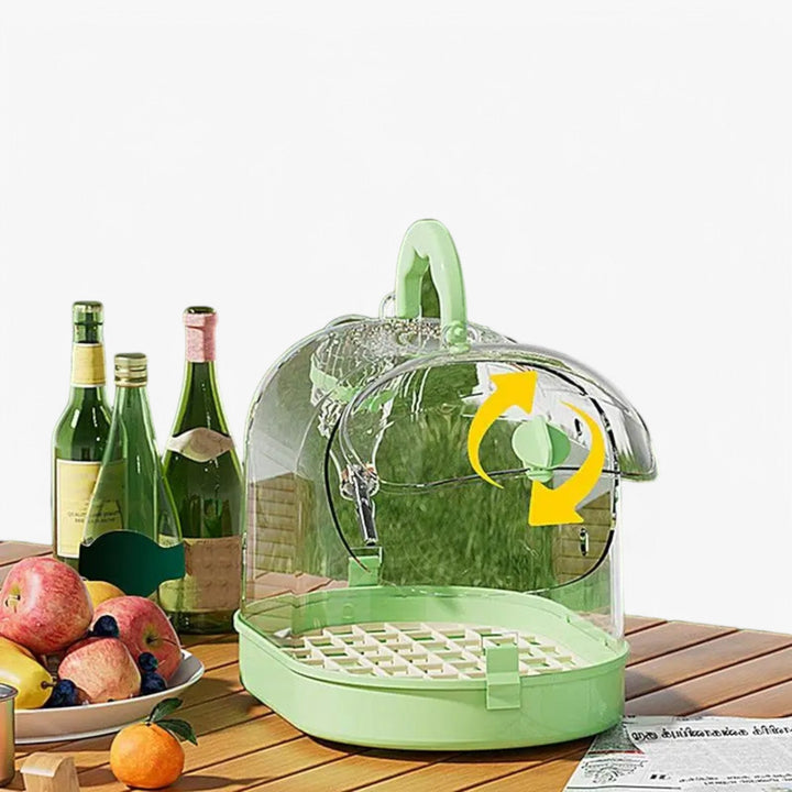 Portable Breathable Travel Cage for Small Pets – Elvi-Green-State of Style