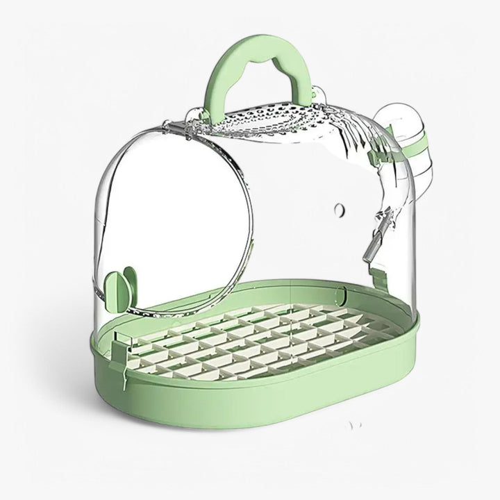 Portable Breathable Travel Cage for Small Pets – Elvi-Green-State of Style