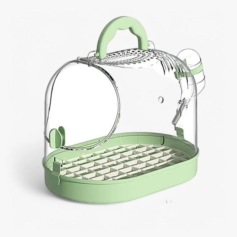 Portable Breathable Travel Cage for Small Pets – Elvi-Green-State of Style