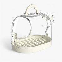 Portable Breathable Travel Cage for Small Pets – Elvi-White-State of Style