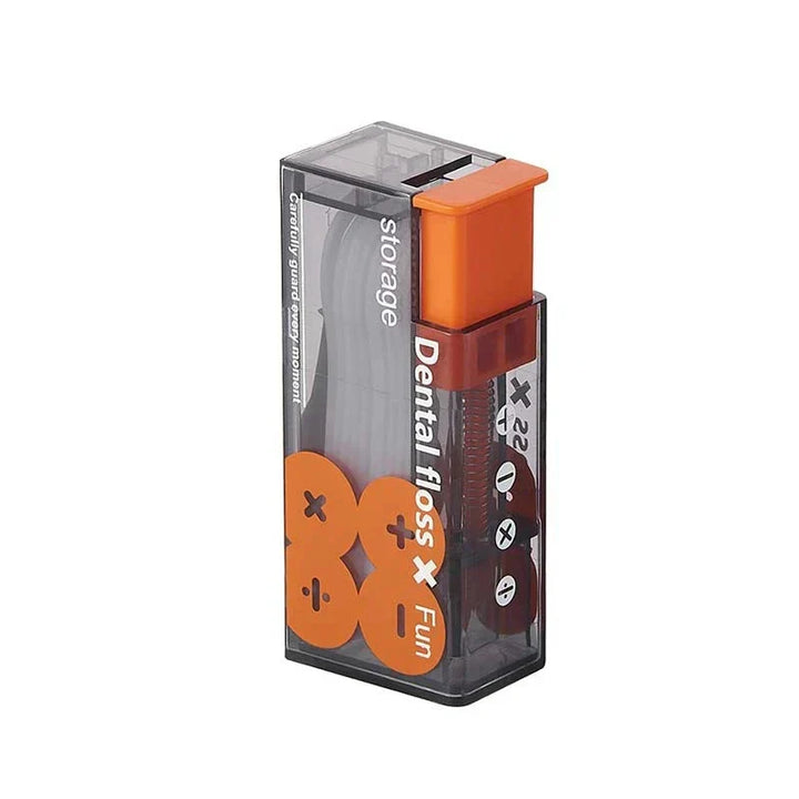 PORTABLE FLOSS DISPENSER WITH 10 AUTOMATICALLY EJECTED FLOSS STICKS-State of Style