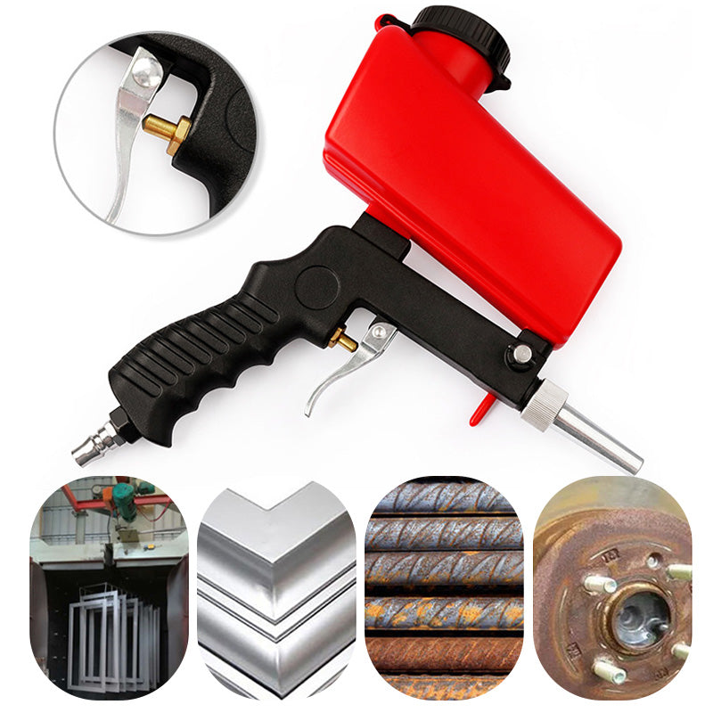 Portable handheld pneumatic sandblasting gun-Aluminium alloy sand blasting gun-State of Style