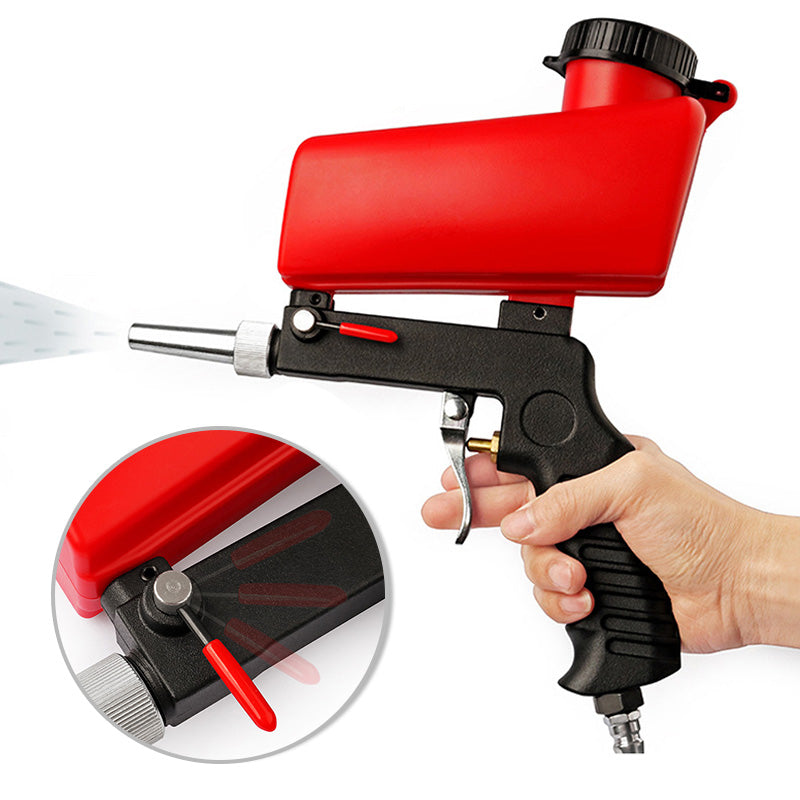 Portable handheld pneumatic sandblasting gun-Aluminium alloy sand blasting gun-State of Style
