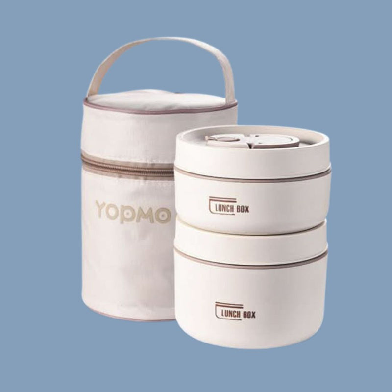 Portable Insulated Meal Container Set - LunchMate-White-2 dozen + bag + FREE cutlery set-State of Style