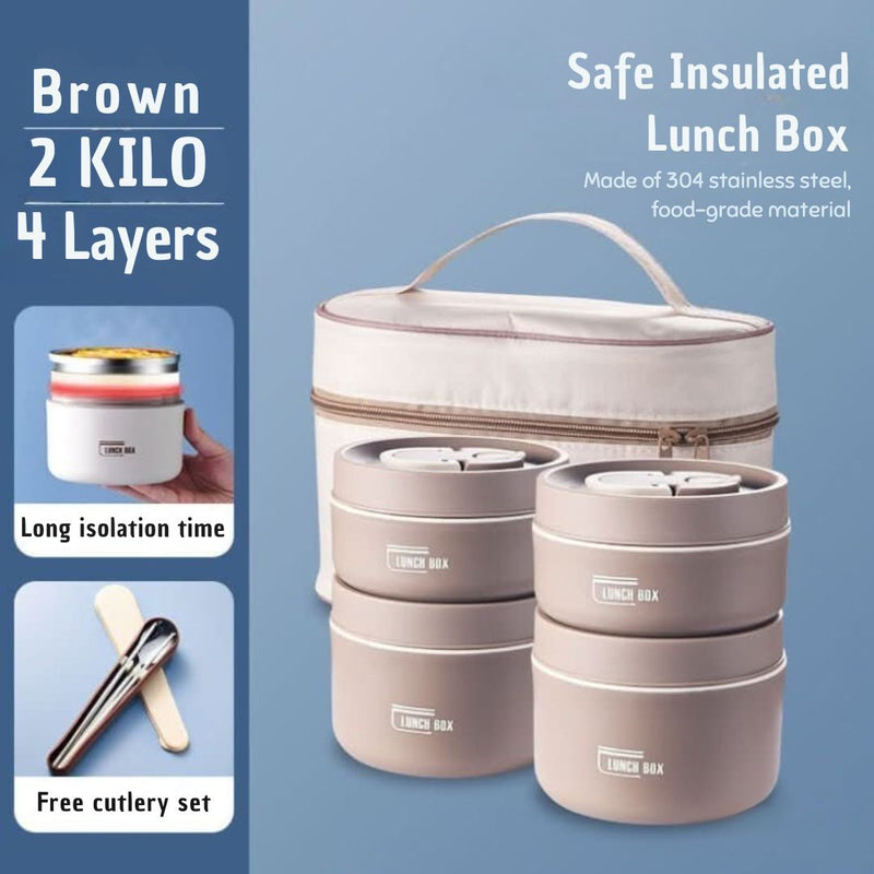 Portable Insulated Meal Container Set - LunchMate-White-2 dozen + bag + FREE cutlery set-State of Style